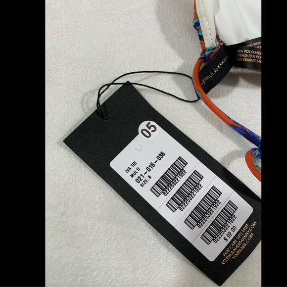 NWT $92 ViX Iva Bia Triangle Bikini Top in Floral Print [SZ Small‎ ] - Picture 8 of 8